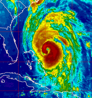 Hurricane Fran peak