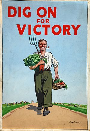 INF3-96 Food Production Dig for Victory Artist Peter Fraser