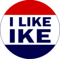 I Like Ike button, 1952