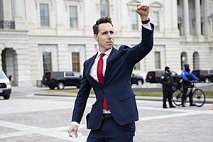 Josh Hawley salute