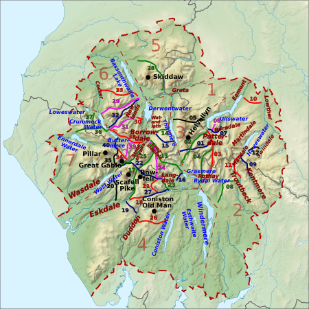 Lake District-pass numbers,fells,lakes