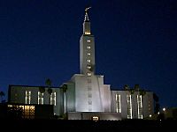 Los Angeles Temple night 1