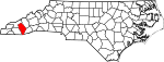 State map highlighting Jackson County