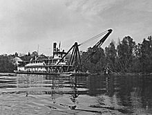 The snagboat Montgomery, now located at the Tom Bevill Museum in Pickensville