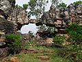 Natural stone arch in tirumala