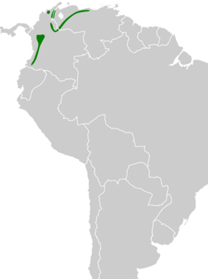 Pipreola aureopectus map.svg