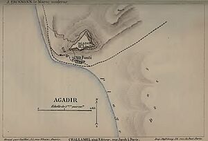 Plan d'Agadir en 1885