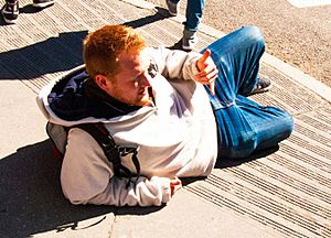 Redhead beard sunlight