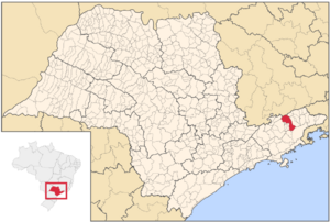 Location of Guaratinguetá in São Paulo state