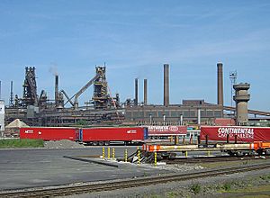 Scunthorpe-blast-furnaces-by-Alan-Murray-Rust