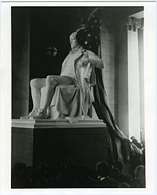 Unveiling of the Karl Bitter statue of Thomas Jefferson at the Jefferson Memorial Building