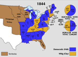 1844 Electoral Map