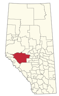 Location within Alberta