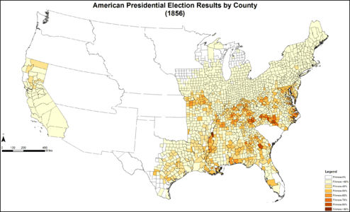 AmericanPresidentialCounty1856Colorbrewer