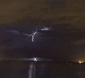 Anvil-to-ground lightning