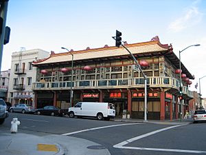 Legendary Palace restaurant at the corner of Franklin and 7th st in Oakland.