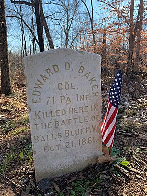 Edward D. Baker Death Marker