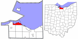 Location in the state of Ohio