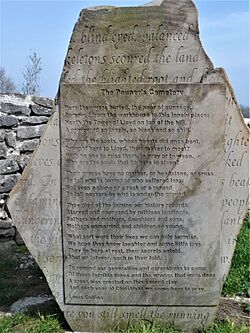 Famine memorial near kells