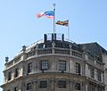 Malaysia and Uganda Flags, Trafalgar Square