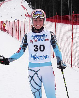 Mikaela Shiffrin ad Andalo nel 2012