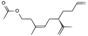 (3Z,6R)-3-methyl-6-(prop-1-en-2-yl)deca-3,9-dien-1-yl acetate