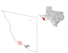 Location of Presidio, Texas