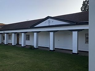 Stable courtyard at Ashorne Hill House, Warwickshire