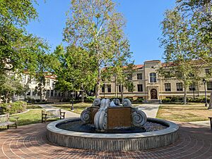 Stanley Academic Quadrangle fountain