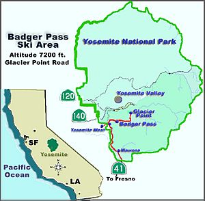 Yosemite map