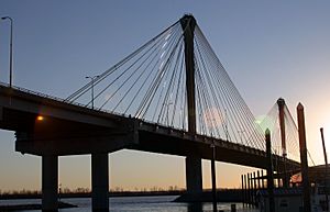 The Clark Bridge, connecting Alton to West Alton, Missouri