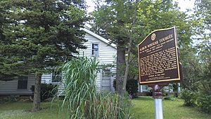 Boyhood home historical marker 2