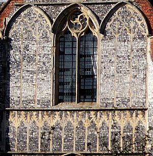 Butley Gatehouse flushwork (south)