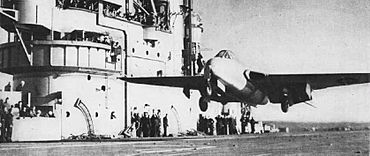 DeHavilland Vampire HMS Ocean Dec1945 NAN1 47