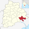 Khammam in Telangana (India).svg