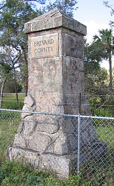 Monument US 1 Brevard Volusia county line