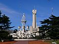 Palacio Municipal de Laprida, vista desde la plaza