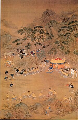 Qianlong Emperor hunting trip