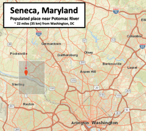 Seneca MD USGS map