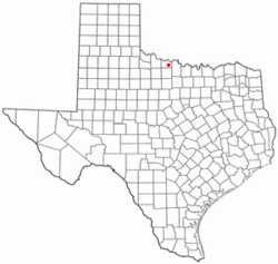 Location of Pleasant Valley, Texas