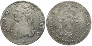 1 ecu Louis XVI 1- 1784 M