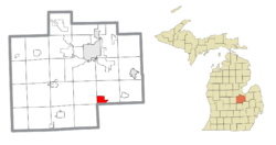 Location within Saginaw County