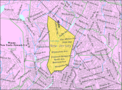 Census Bureau map of Hawthorne, New Jersey