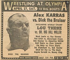 Dick the Bruiser - Wrestling at Olympia, Detroit - 27 April 1972