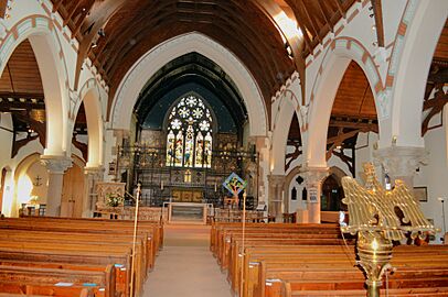 East Sheen, Christ Church, nave looking east