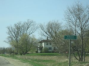 Entering Albion, WI