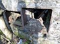 Giffen Mill, ruins at the south side. Barrmill, North Ayrshire, Scotland. Auxillary drive shaft details