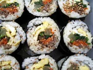 Gimbap closeup