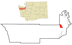 Location of Quilcene, Washington