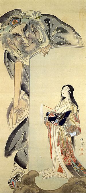 Kawanabe Kyosai EnmaToJigokudayu-zu